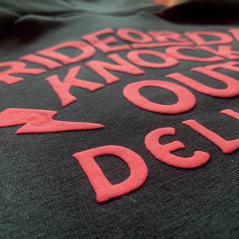 PRIDE OR DIE Knockout delivery hoodie -black
